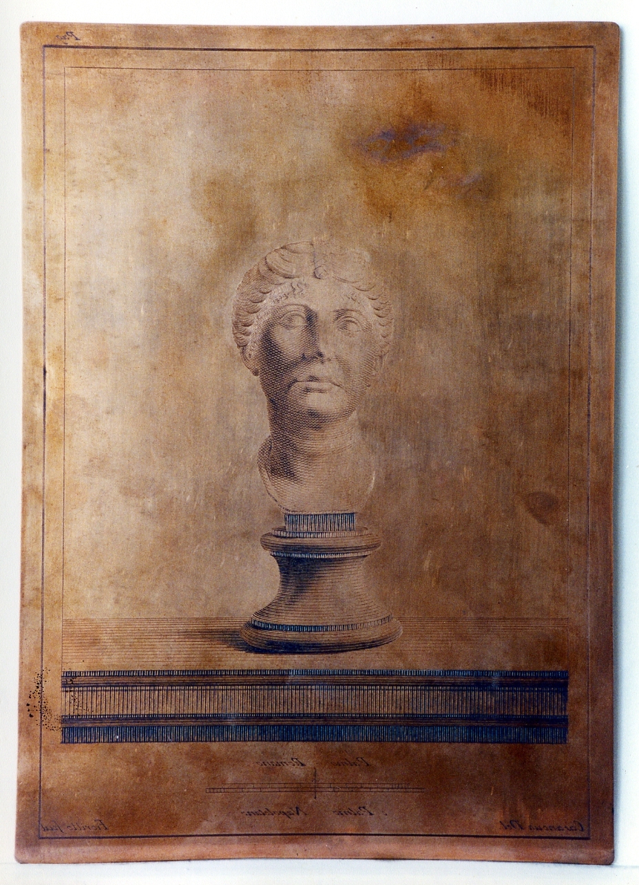 testa ritratto di marmo di Terenzia (matrice) di Casanova Giovanni Battista, Fiorillo Nicola (sec. XVIII)