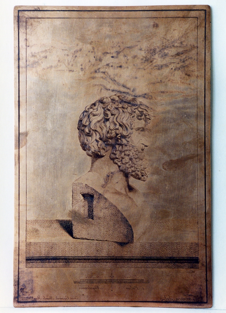 erma-ritratto maschile (matrice) di Cepparoli Francesco, Casanova Giovanni Battista (sec. XVIII)