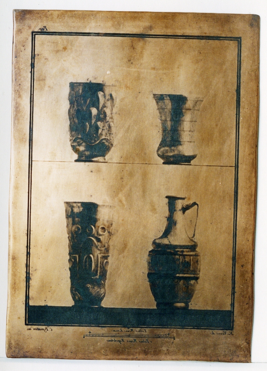 tre bicchieri, una brocchetta (matrice) di Vanni Nicola, Pignataro Carmine (sec. XVIII)