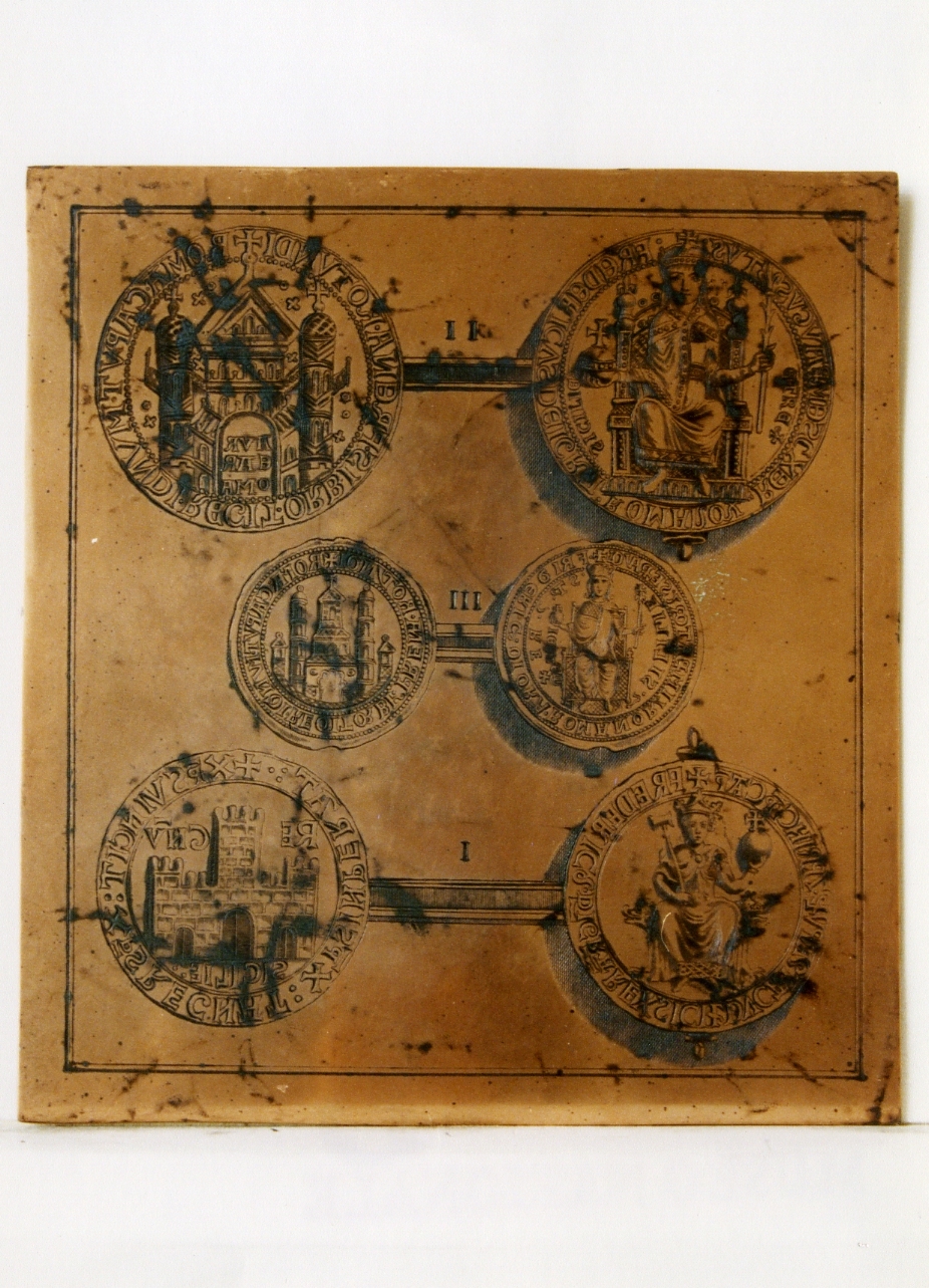 monete tre di Federico imperatore e e del Regno di Sicilia (matrice) - ambito napoletano, ambito napoletano, ambito napoletano (sec. XVIII)