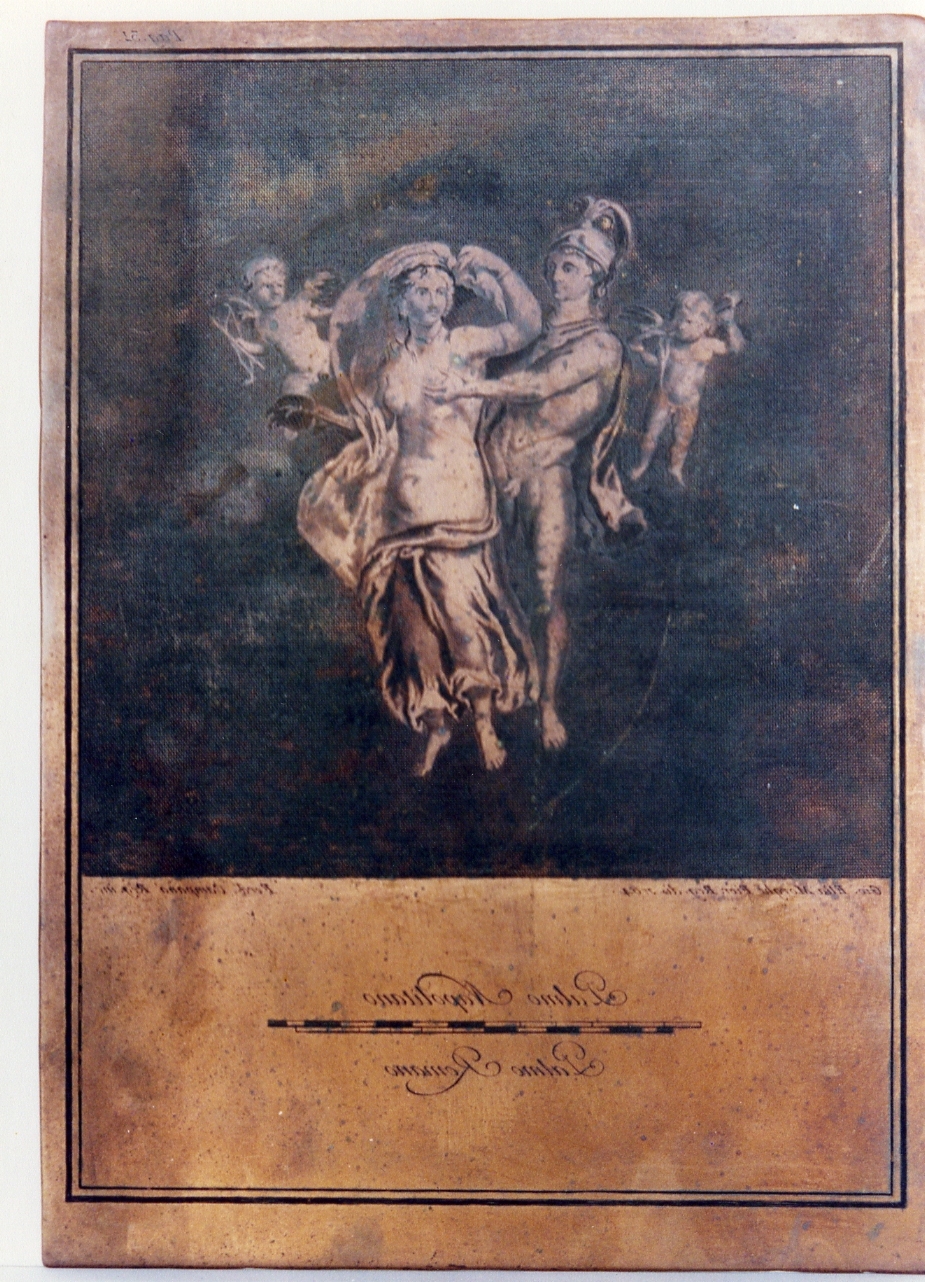 scena erotica: Venere e Marte (matrice) di Morghen Giovanni Elia, Campana Ferdinando (sec. XVIII)