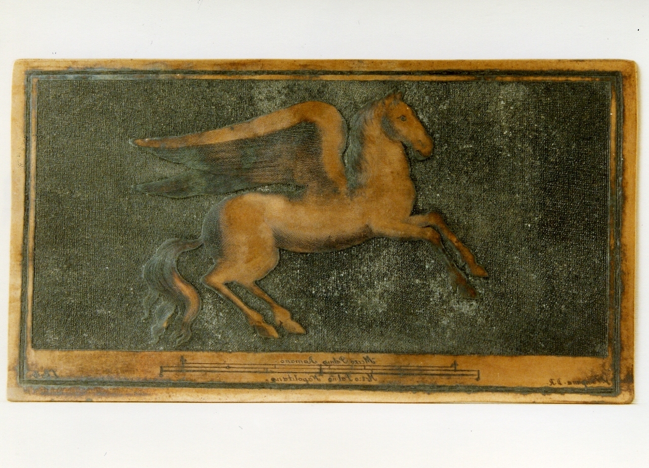 cavallo alato (matrice) di Boily Ludovico, Campana Vincenzo (sec. XVIII)