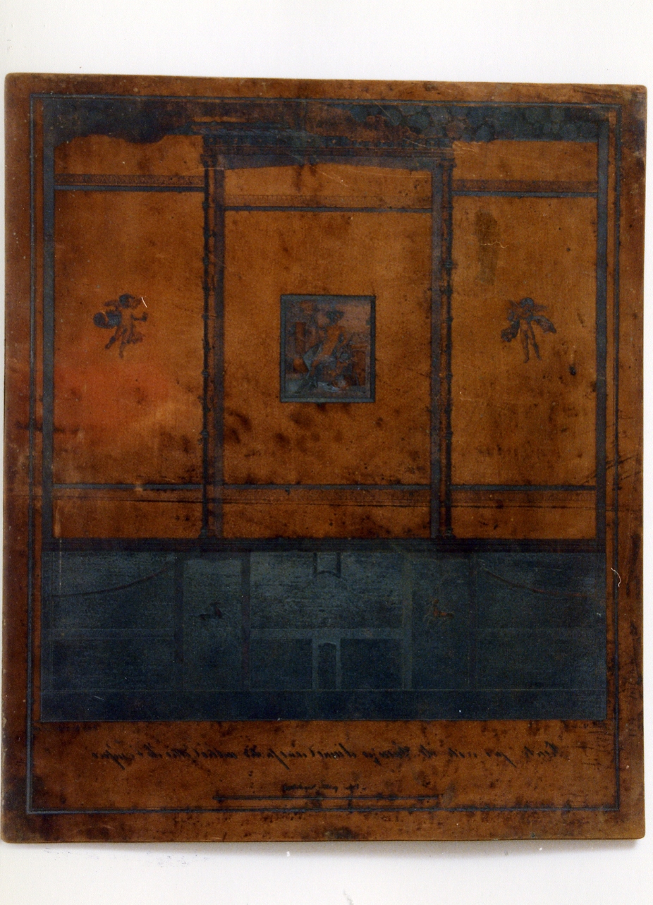 parete affrescata (matrice) di Morelli Francesco, Vocatura Luigi (sec. XIX)