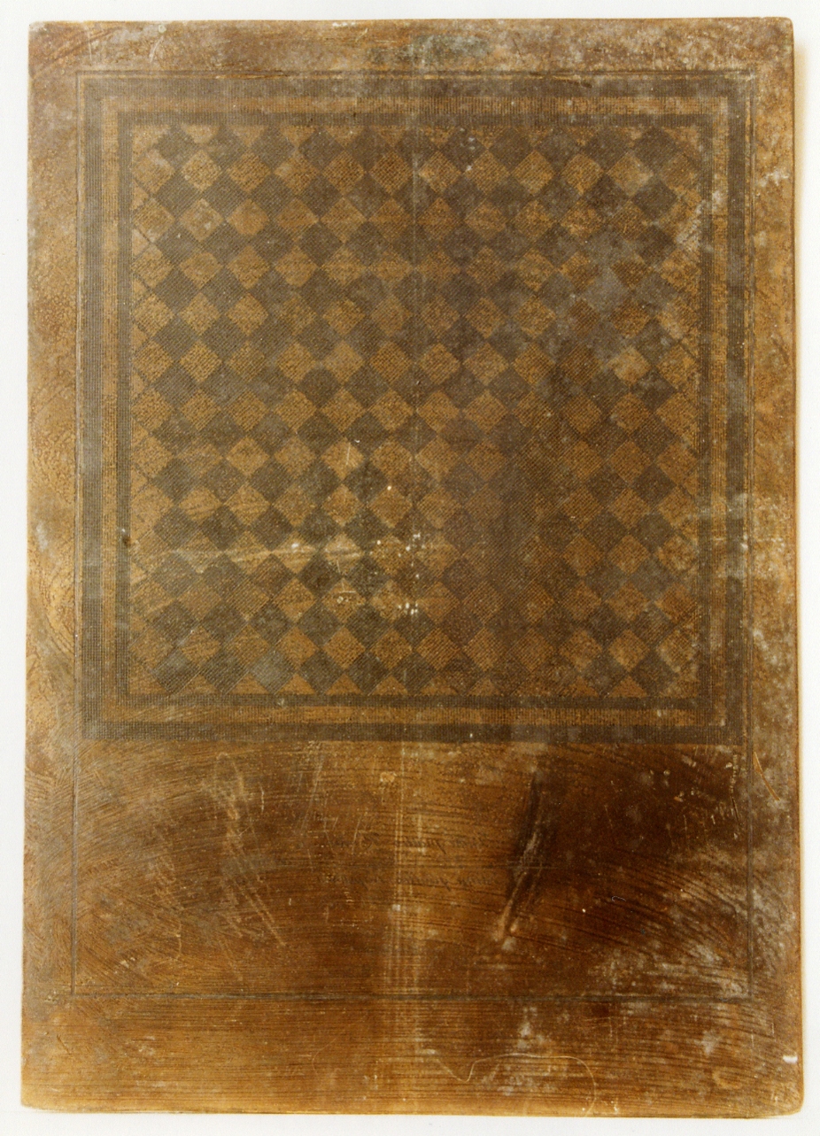 mosaico geometrico a tappeto (matrice) di Cesarano Niccolò, Casanova Giovanni Battista (secc. XVIII/ XIX)
