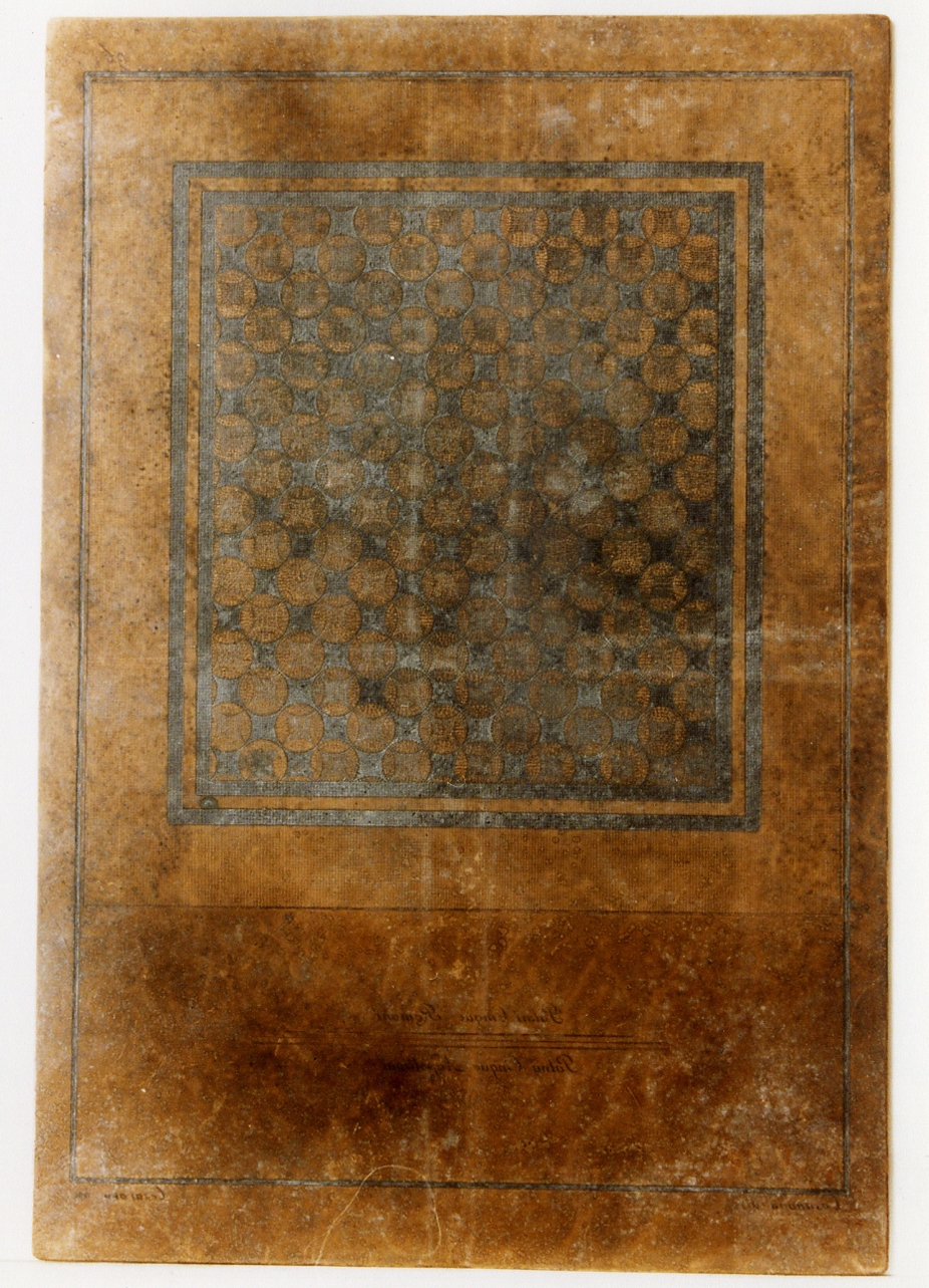 mosaico geometrico a tappeto (matrice) di Cesarano Niccolò, Casanova Giovanni Battista (secc. XVIII/ XIX)