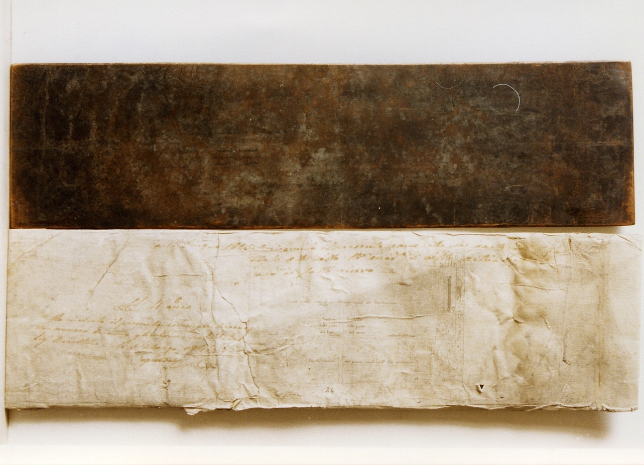 grafico con definizione dei livelli del mare (matrice) - ambito napoletano (sec. XIX)