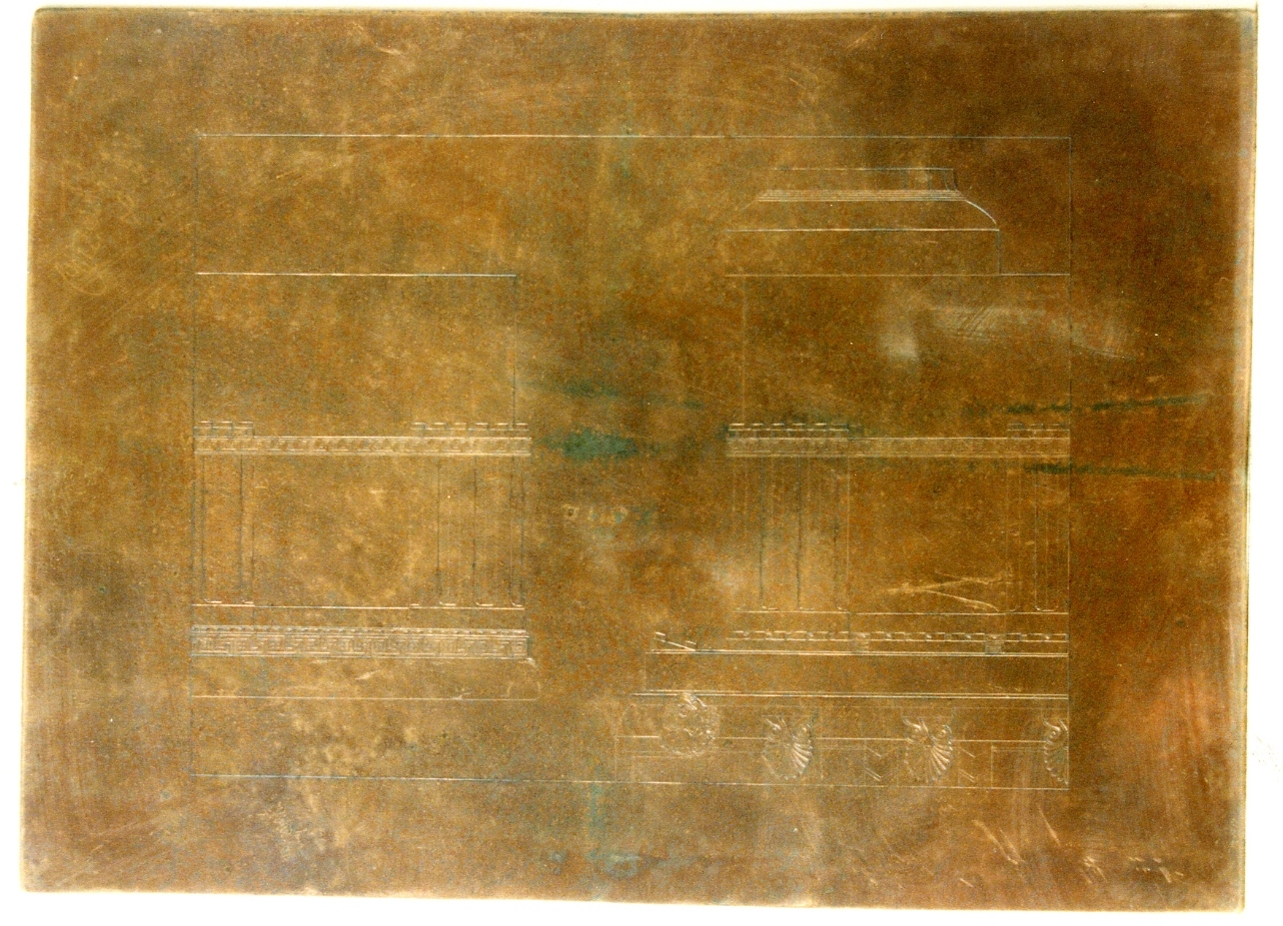 parti di architravi con decorazioni (matrice) di Niccolini Antonio (sec. XIX)