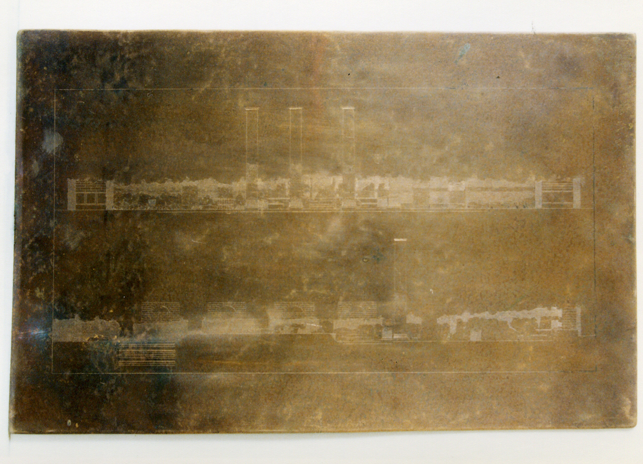 prospetti del Tempio di Serapide (matrice) di Niccolini Antonio (sec. XIX)