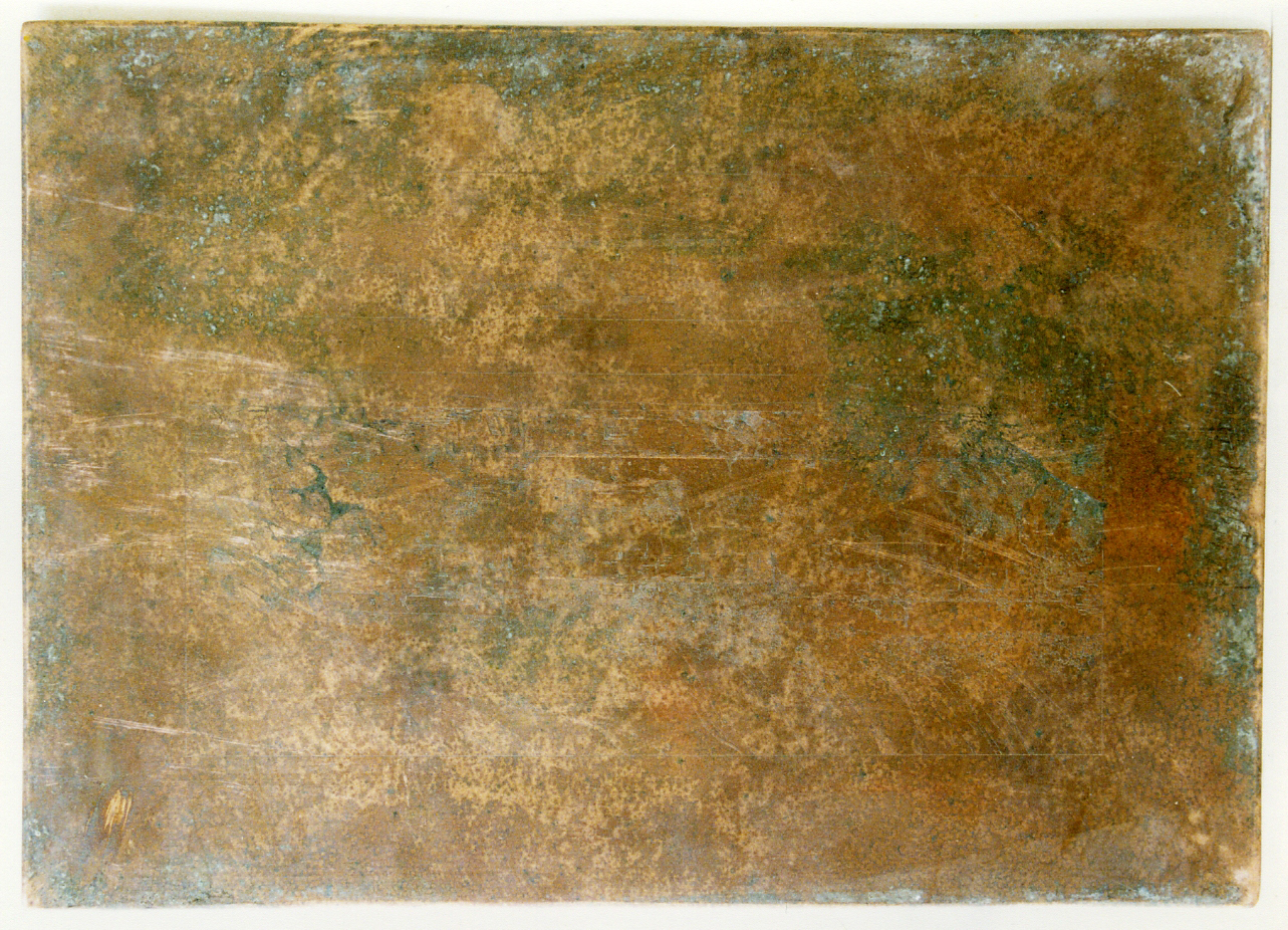 paesaggio con grotte e figurine (matrice) - ambito napoletano (sec. XIX)