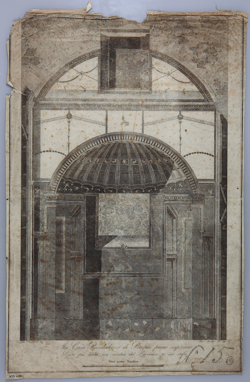 calidarium (incisione) di Chiantarelli Giuseppe, Martorano Francesco (ultimo quarto sec. XVIII)