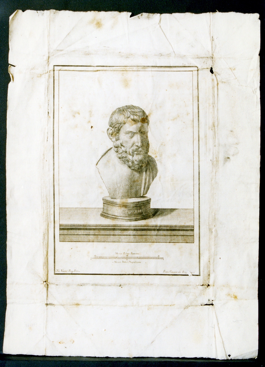 busto virile (stampa) di Vanni Nicola, Cepparoli Francesco (sec. XVIII)