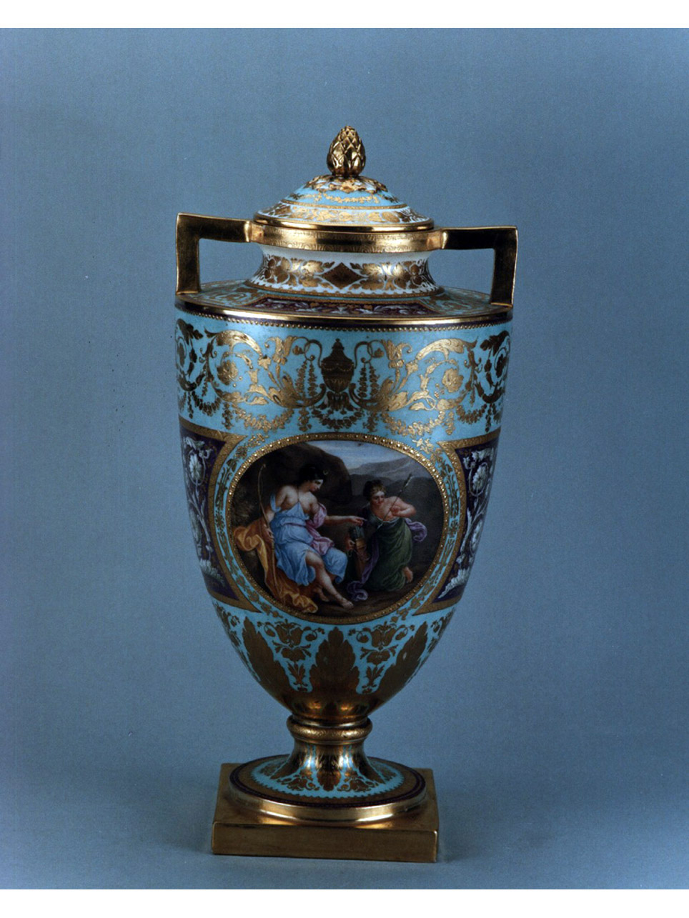 Diana e Callisto (vaso) - manifattura viennese (secc. XVIII/ XIX)