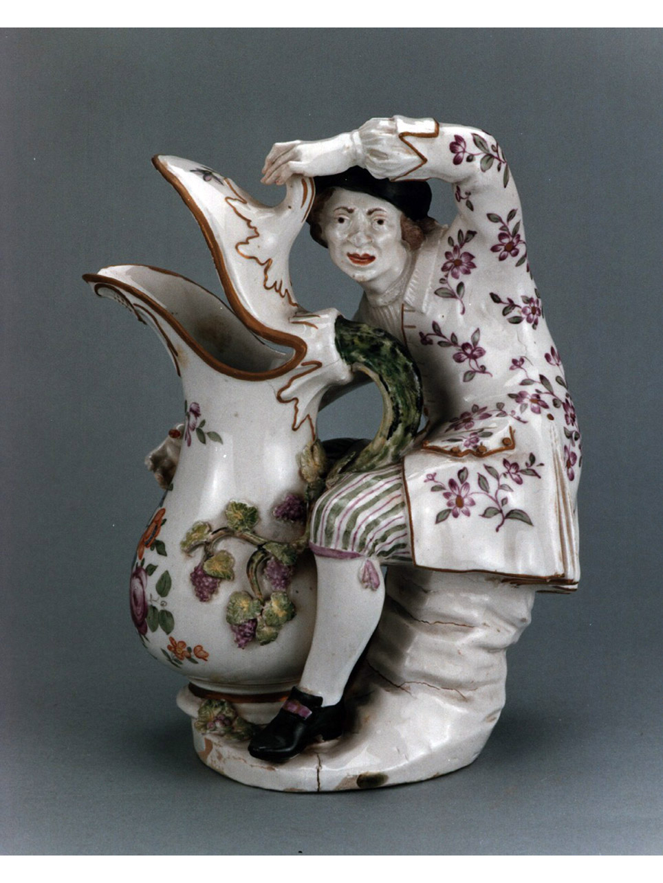 figura maschile (lattiera) - manifattura viennese (sec. XVIII)