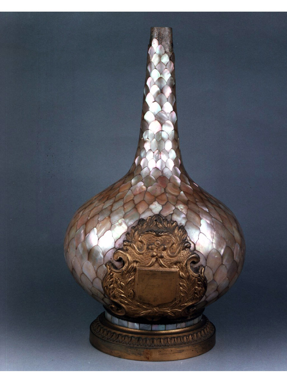 cartiglio (bottiglia) - bottega spagnola (sec. XVII)