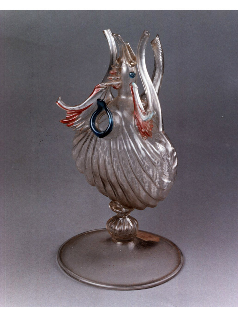 animale fantastico alato (lucerna) - bottega spagnola (sec. XVII)