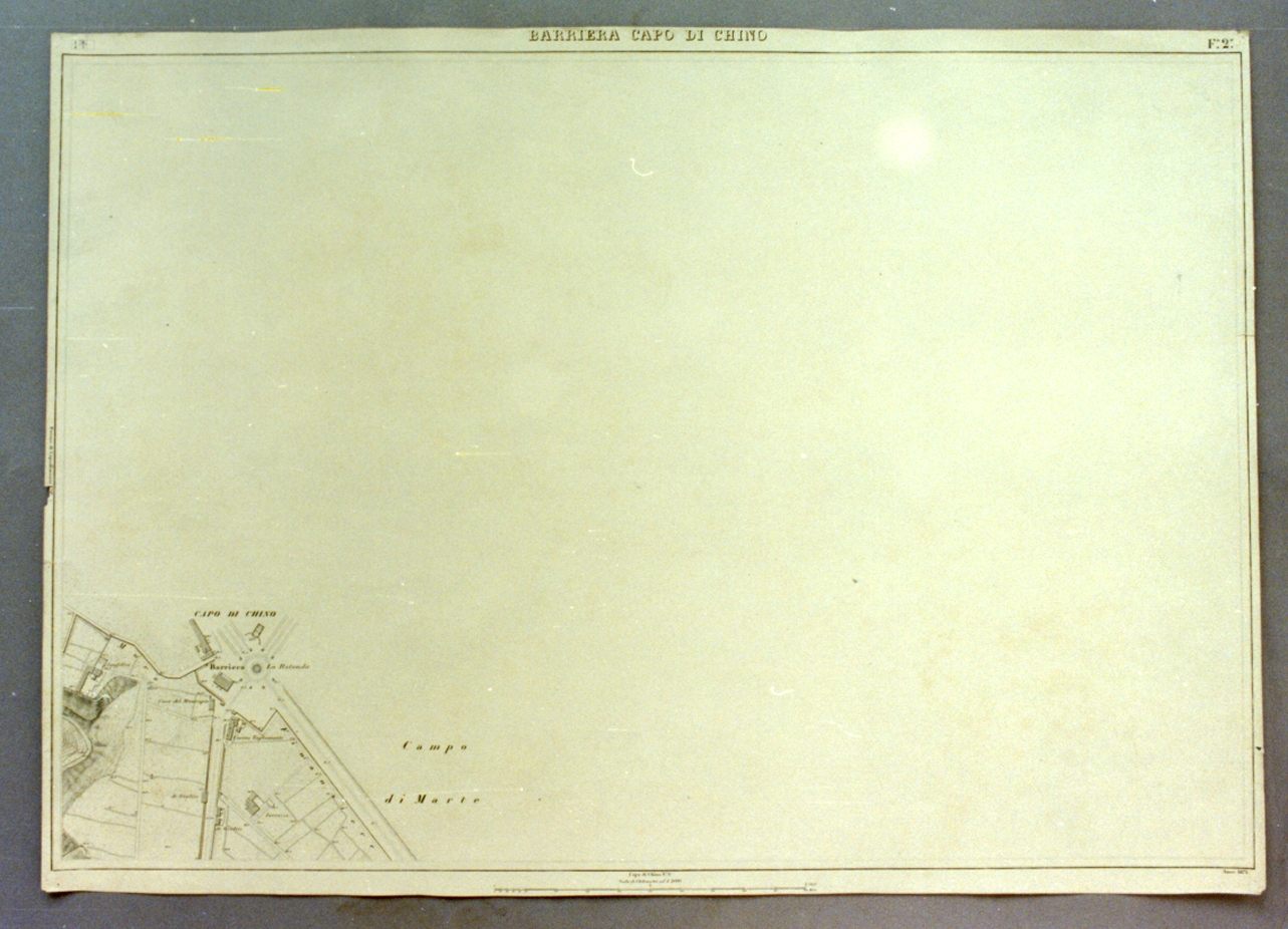 pianta topografica (stampa) - ambito napoletano (sec. XIX)