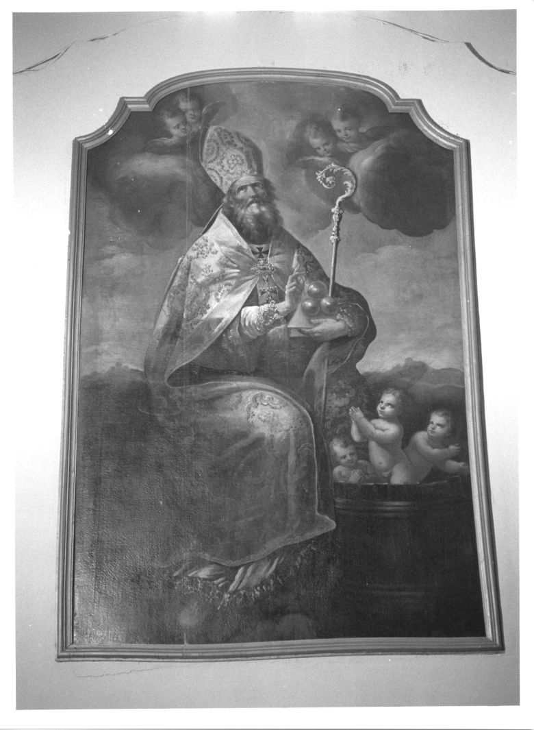 San Nicola di Bari resuscita i tre fanciulli (dipinto, opera isolata) - ambito napoletano (metà sec. XVIII)