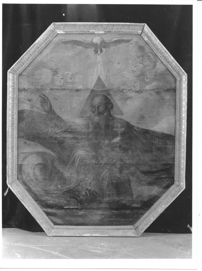 Dio Padre e colomba dello Spirito Santo (dipinto) - ambito campano (sec. XVIII)