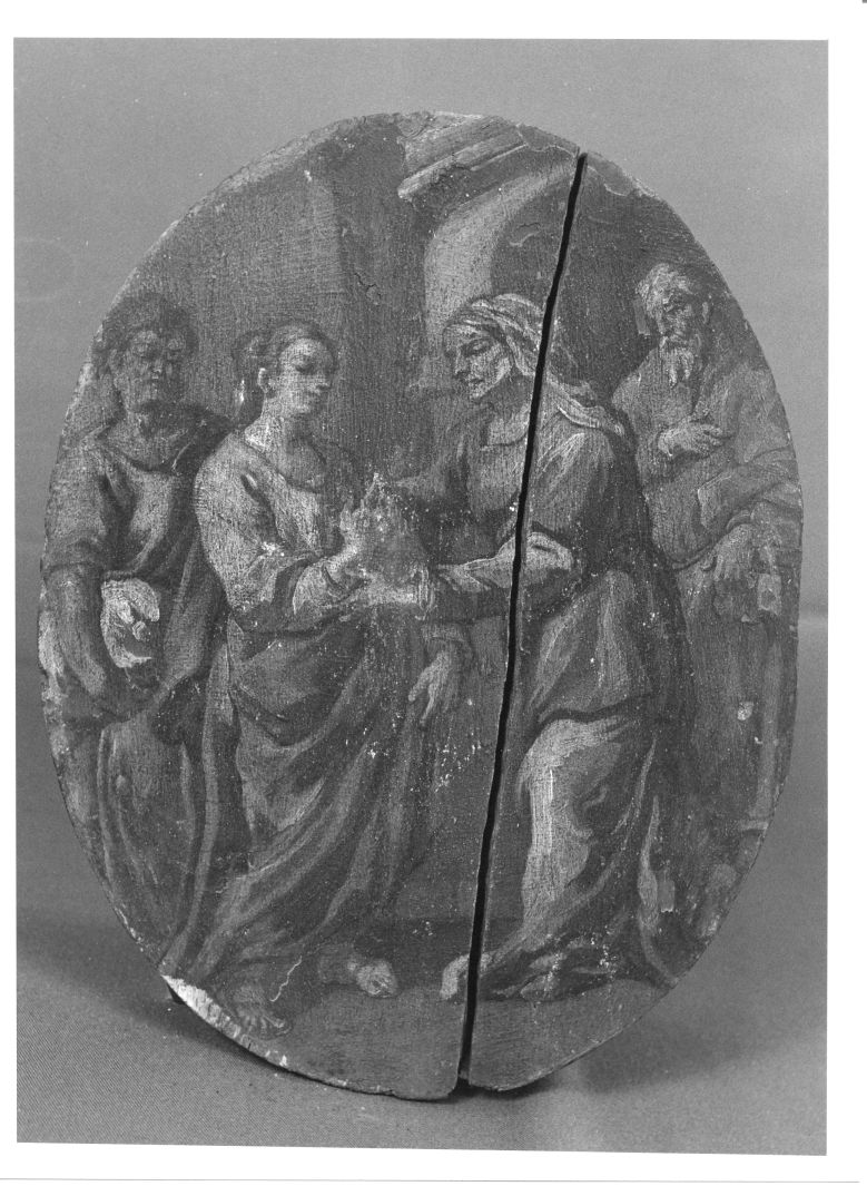 visitazione (dipinto, elemento d'insieme) - ambito napoletano (prima metà sec. XVII)