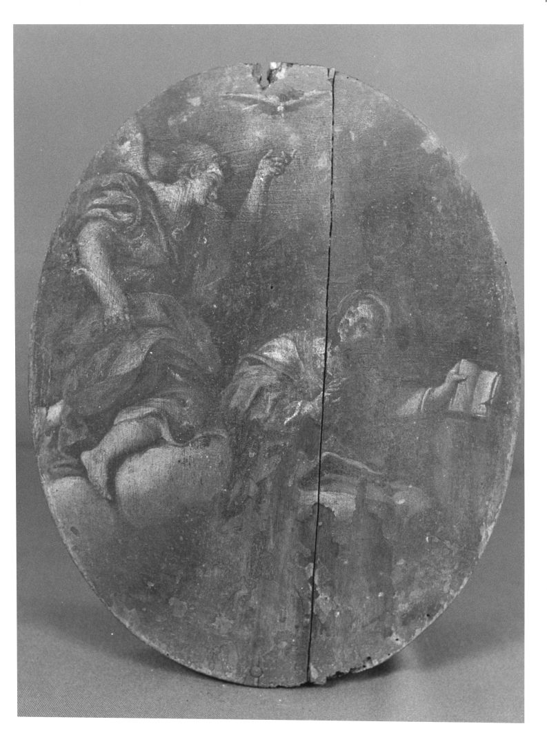 Annunciazione (dipinto, elemento d'insieme) - ambito napoletano (prima metà sec. XVII)