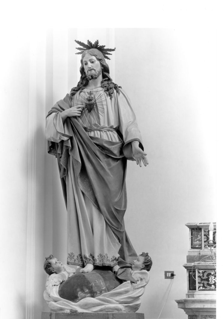 Sacro Cuore di Gesù (scultura) - bottega campana (fine sec. XIX)