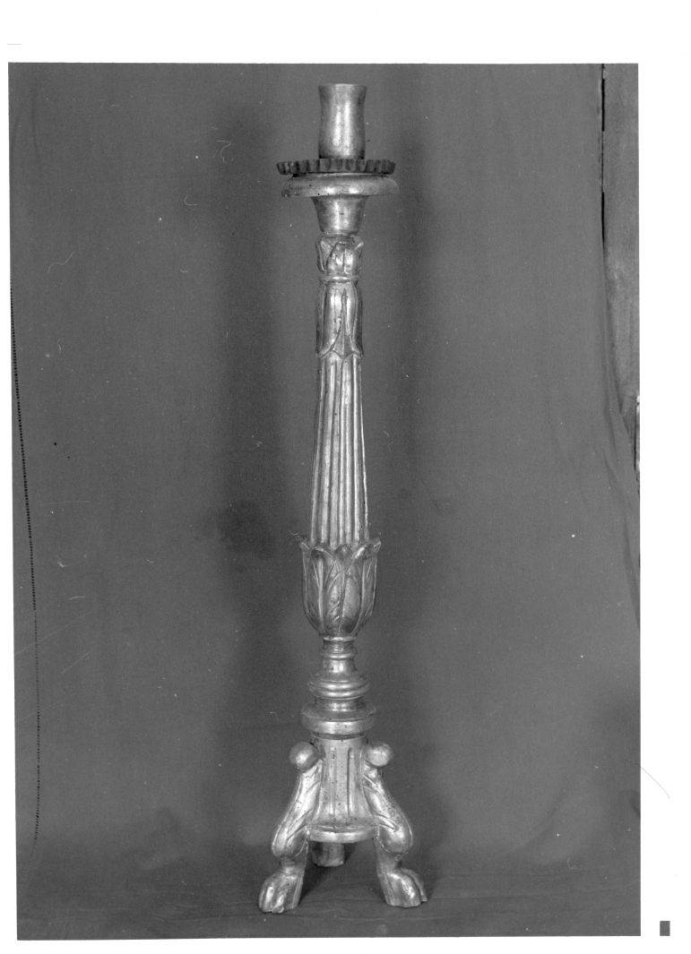 candeliere, serie - bottega campana (sec. XVIII)