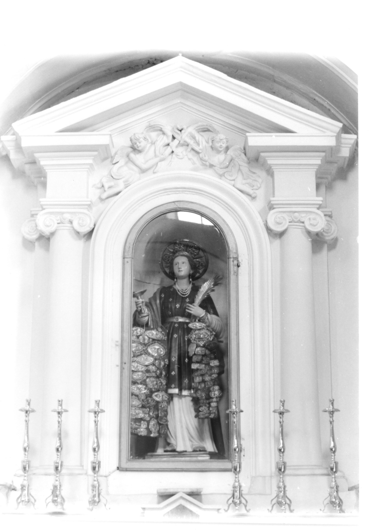 mostra d'altare, opera isolata - bottega napoletana (prima metà sec. XIX)