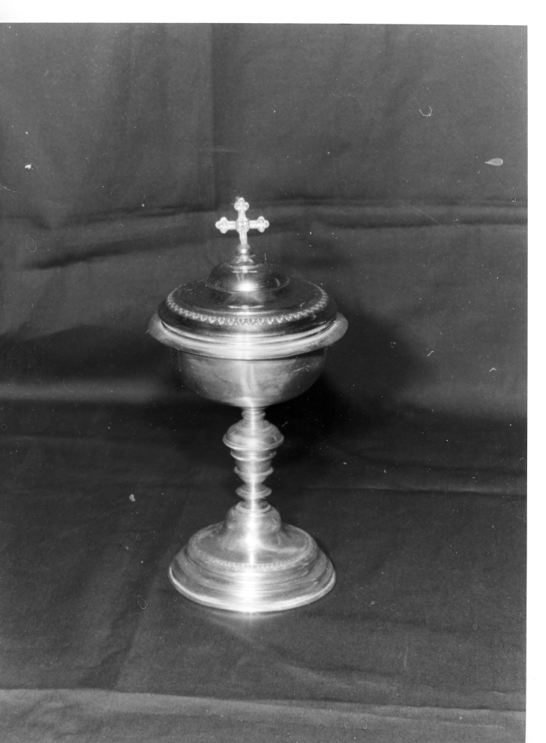 pisside, opera isolata - bottega irpina (inizio sec. XIX)