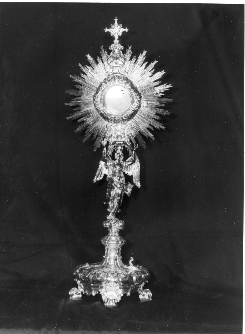 ostensorio, opera isolata - bottega napoletana (seconda metà sec. XVIII)