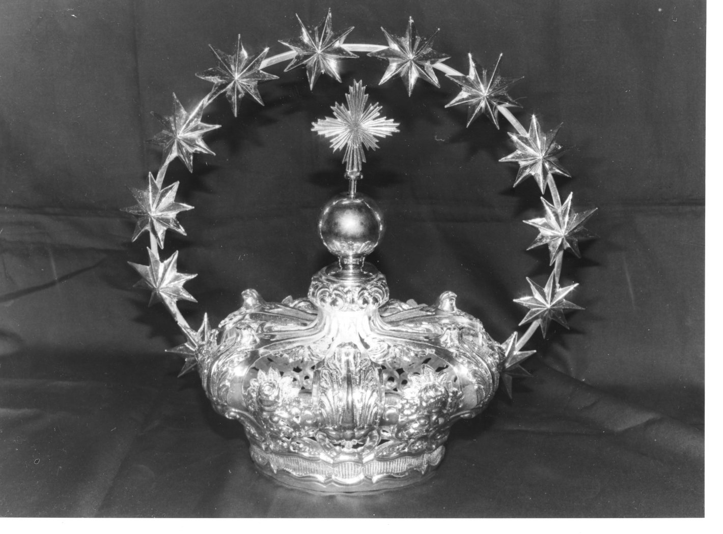 corona da statua, opera isolata - bottega napoletana (seconda metà sec. XVIII)