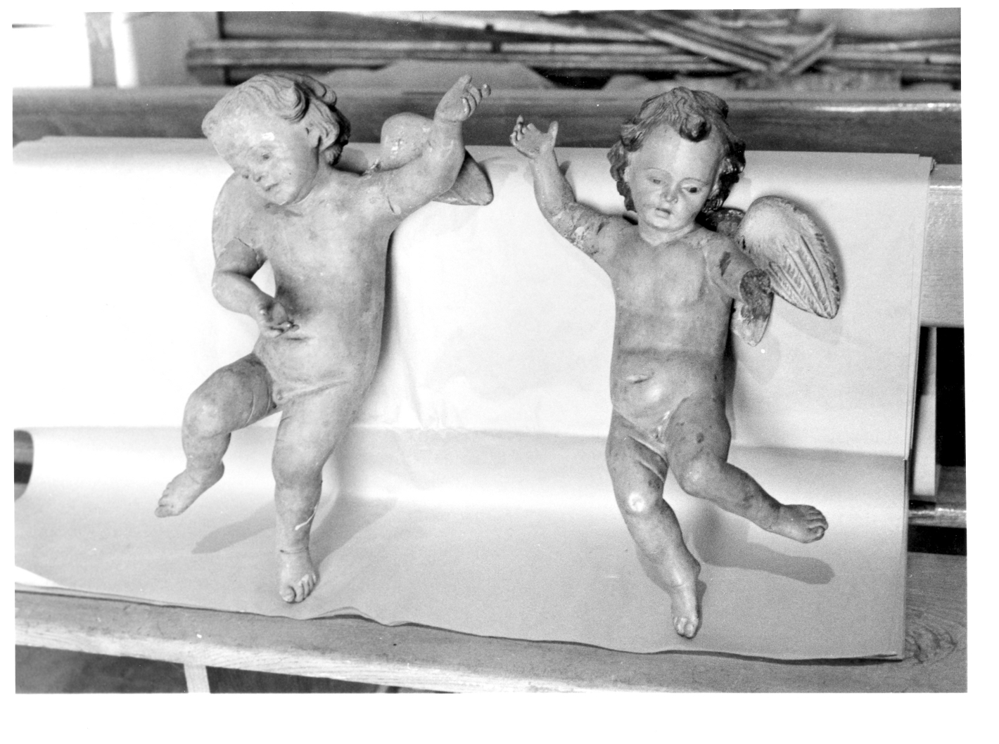 angeli (statuetta, serie) - bottega irpina (fine sec. XIX)