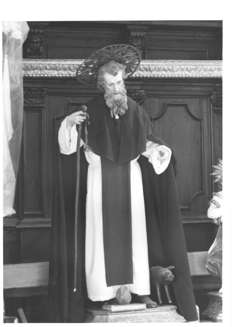 S. Antonio Abate (manichino) - bottega irpina (fine sec. XIX)