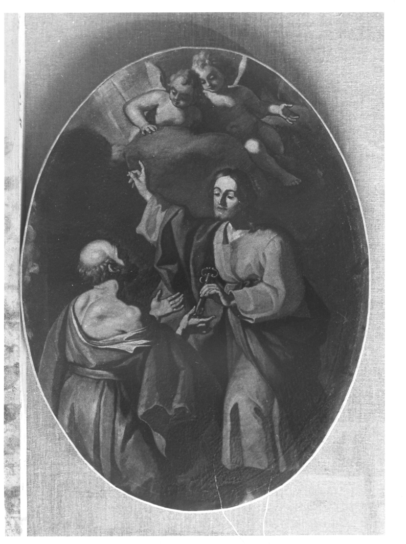 Cristo consegna le chiavi a San Pietro, Cristo consegna le chiavi a San Pietro (dipinto) - ambito Italia meridionale (seconda metà sec. XVIII)