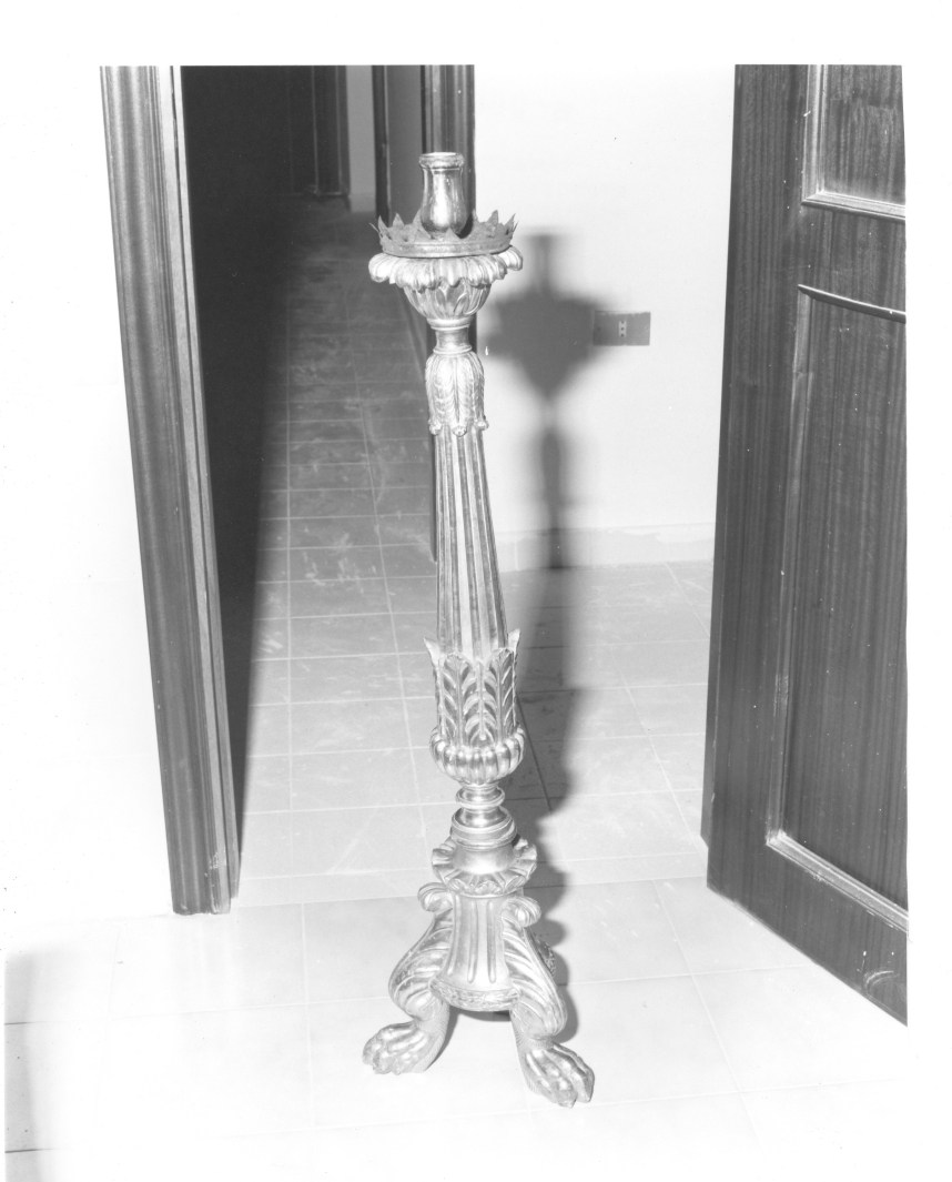 candeliere, serie - bottega Italia meridionale (metà sec. XVIII)