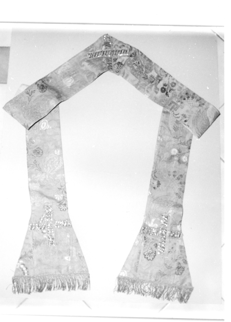 stola, opera isolata - manifattura napoletana (fine/inizio secc. XIX/ XX)