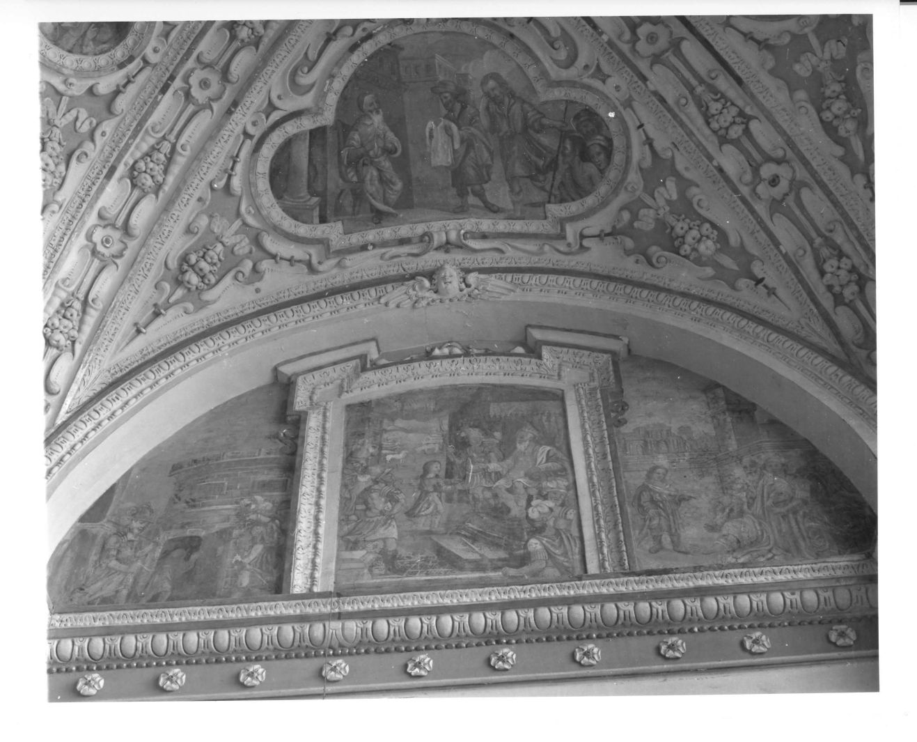 storie della vita di un santo (decorazione pittorica, ciclo) - ambito campano (sec. XVII)