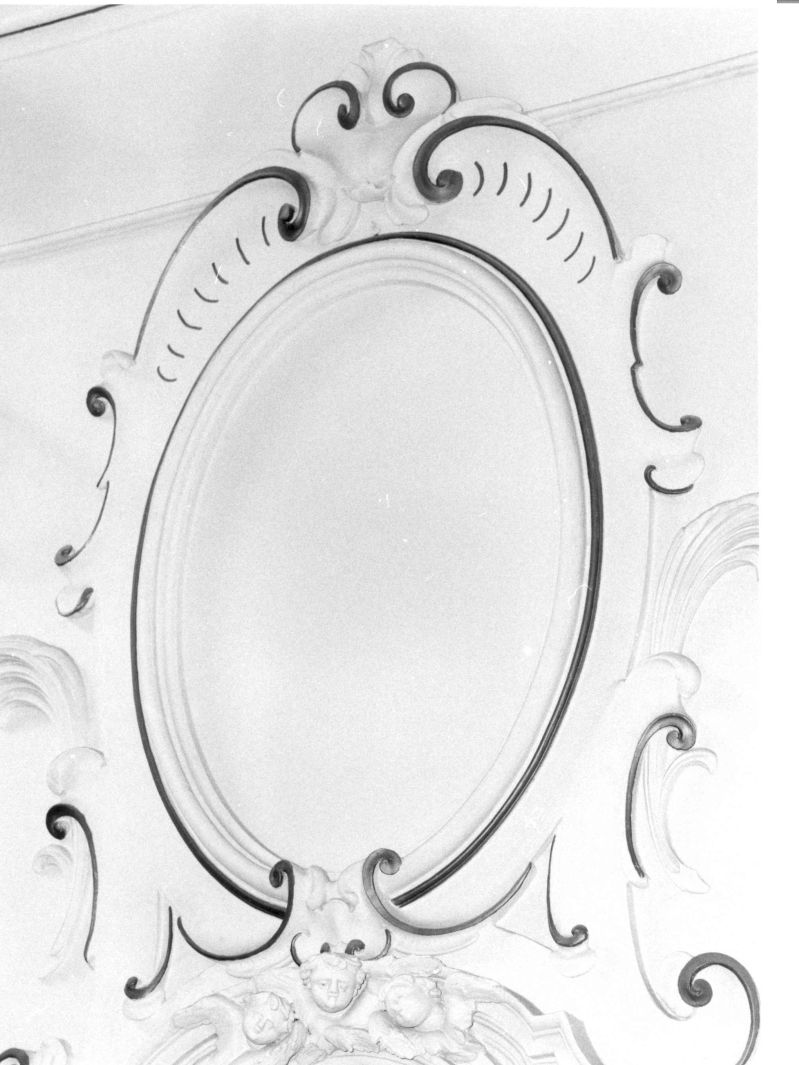motivi decorativi a volute (cornice a impostazione architettonica di dipinto, insieme) - bottega campana (seconda metà sec. XVIII)