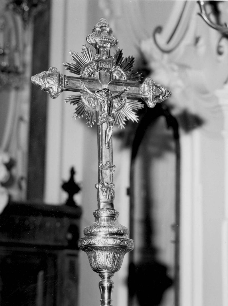 croce processionale - bottega campana (fine sec. XVIII)