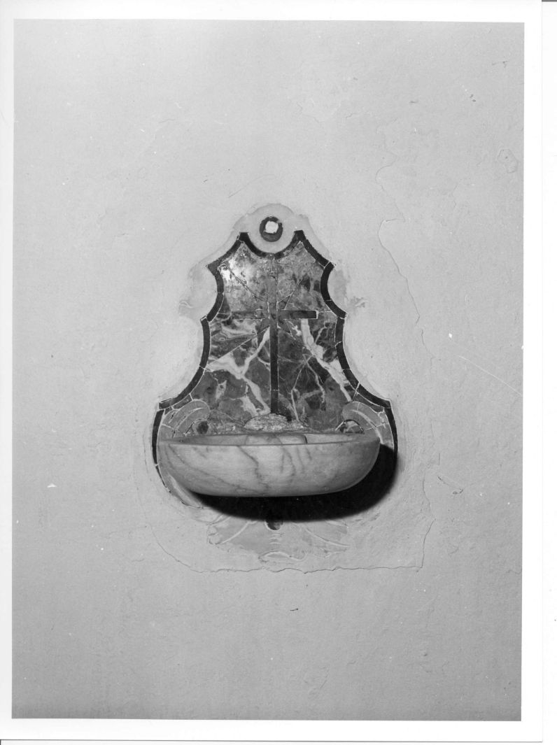 acquasantiera da parete - bottega Italia meridionale (sec. XVIII)