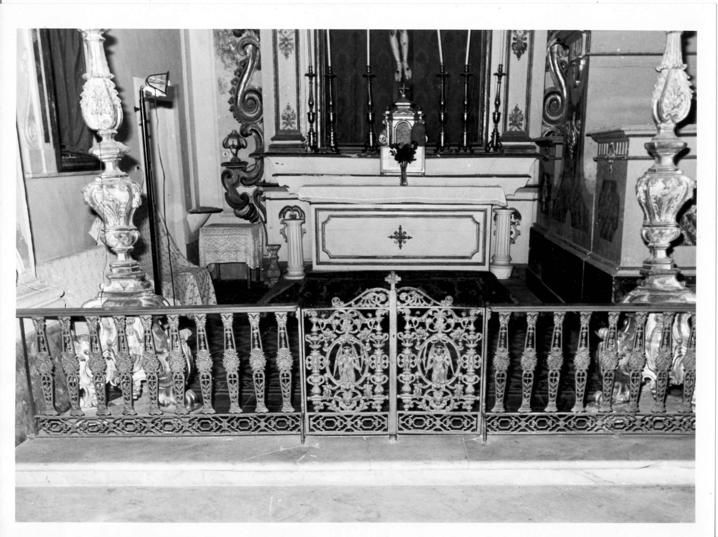 balaustrata di cappella - bottega Italia meridionale (sec. XIX)