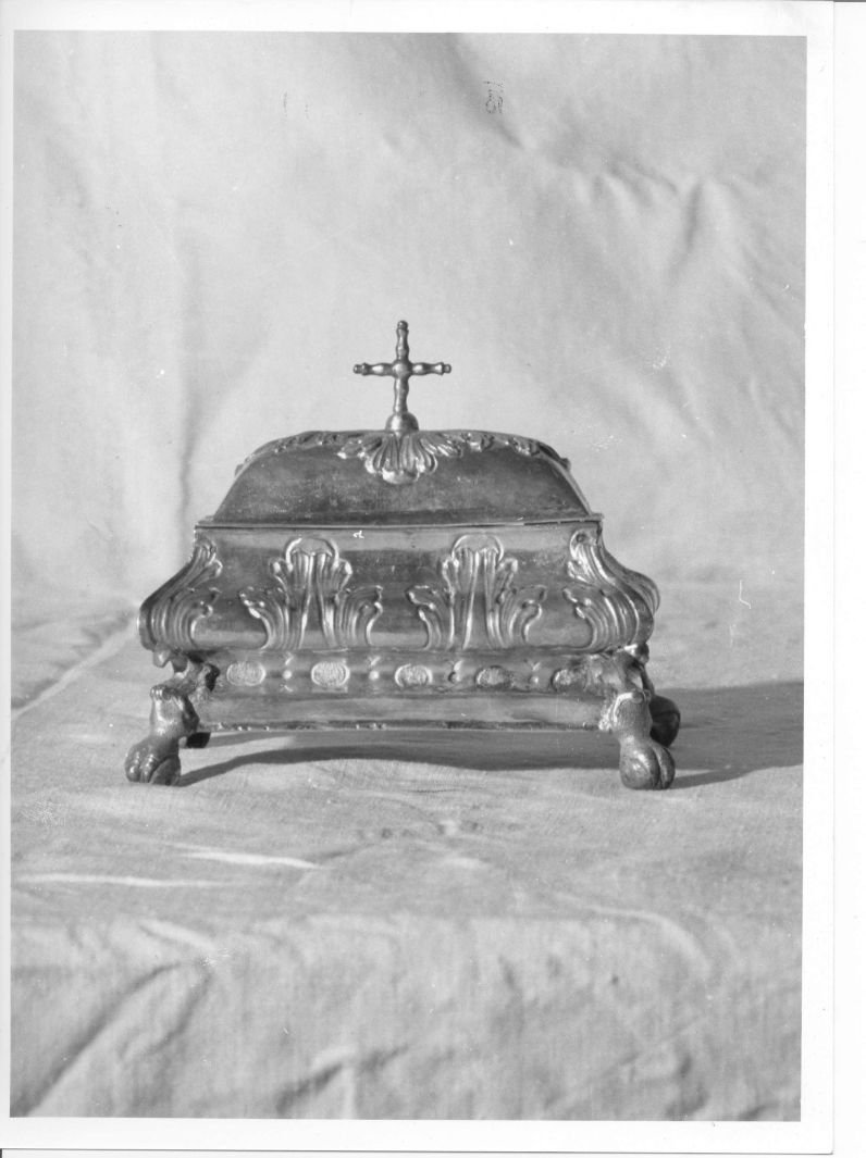 bacile portampolline - bottega campana (sec. XVIII)