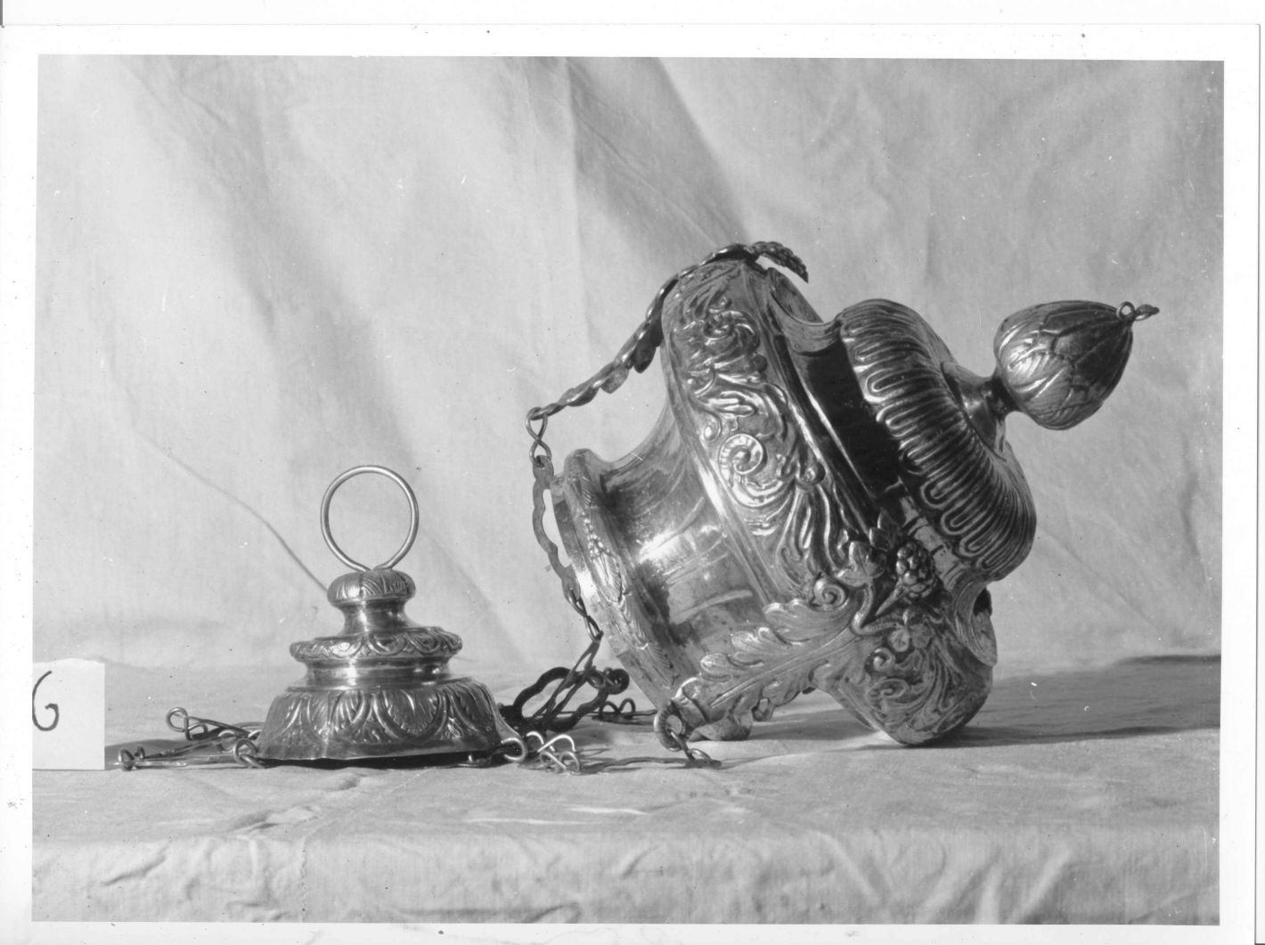 lampada pensile - bottega napoletana (sec. XIX)