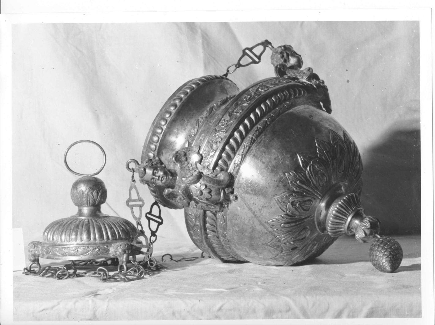 lampada pensile - bottega napoletana (sec. XIX)