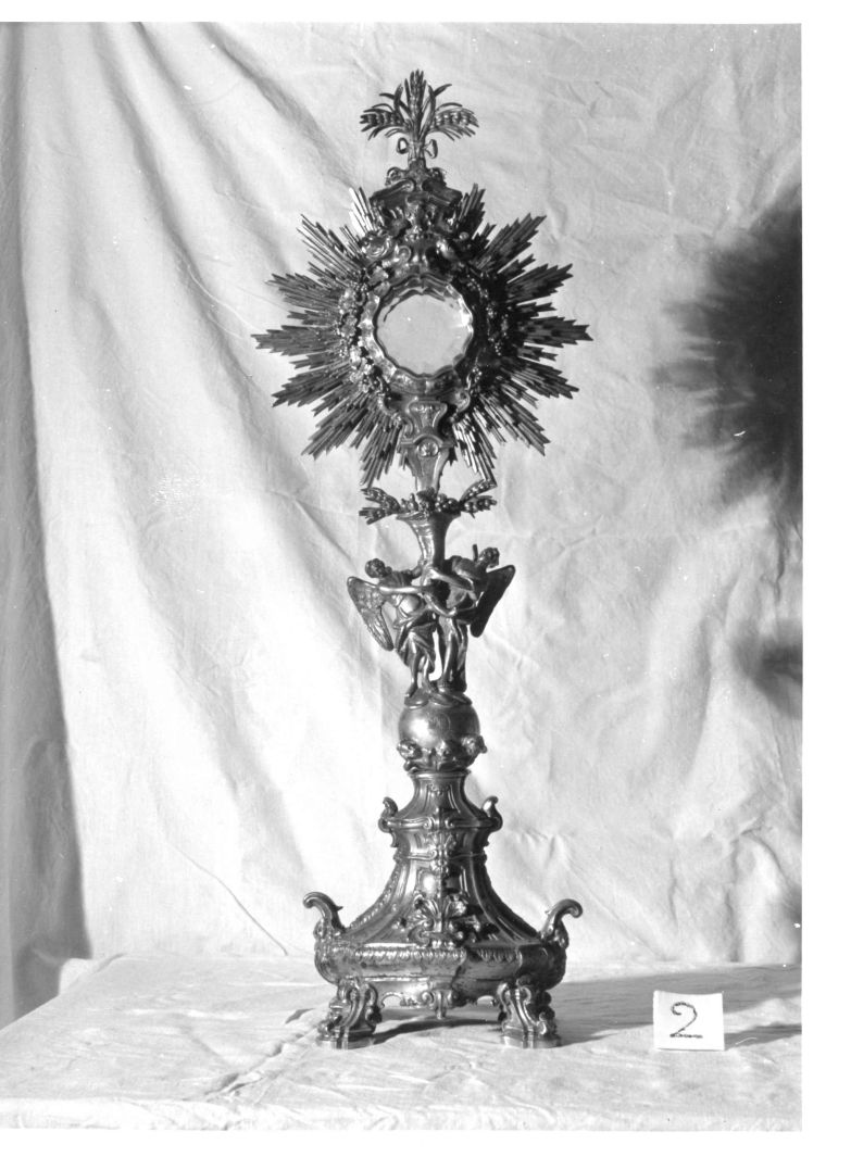 ostensorio - a raggiera - bottega napoletana (sec. XIX)