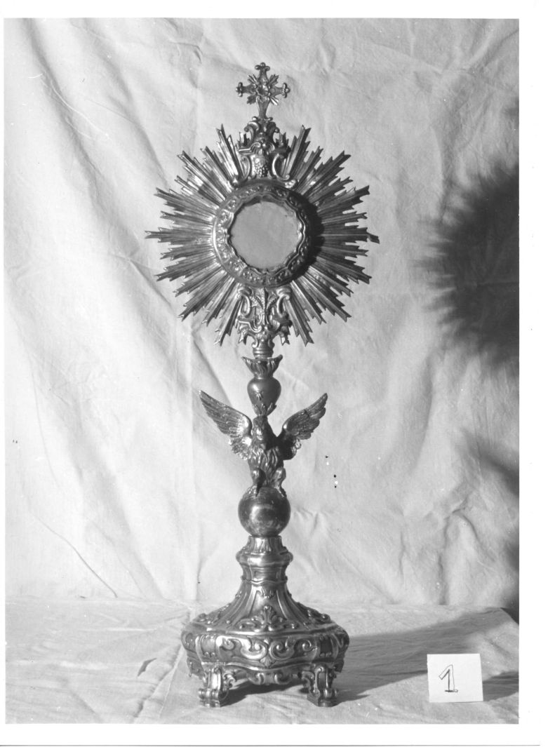 ostensorio - a raggiera - bottega napoletana (fine sec. XVIII)