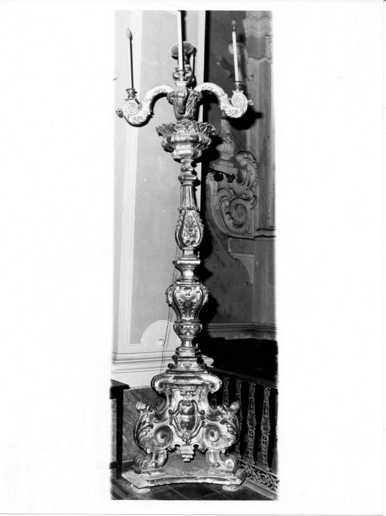 candelabro, serie - bottega Italia meridionale (sec. XIX)