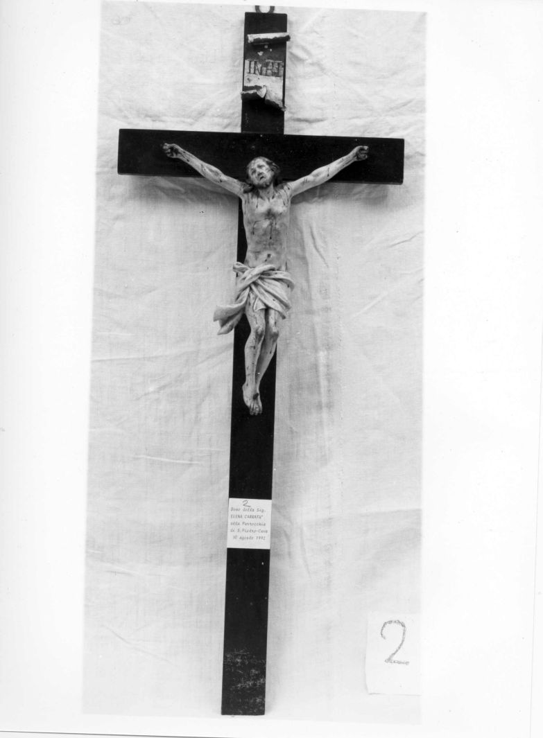 crocifisso - bottega Italia meridionale (sec. XVIII)