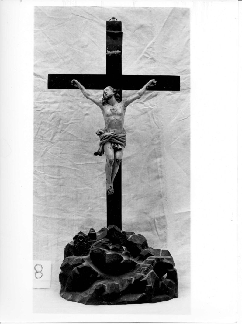 Cristo crocifisso dolente (crocifisso) - bottega Italia meridionale (sec. XIX)