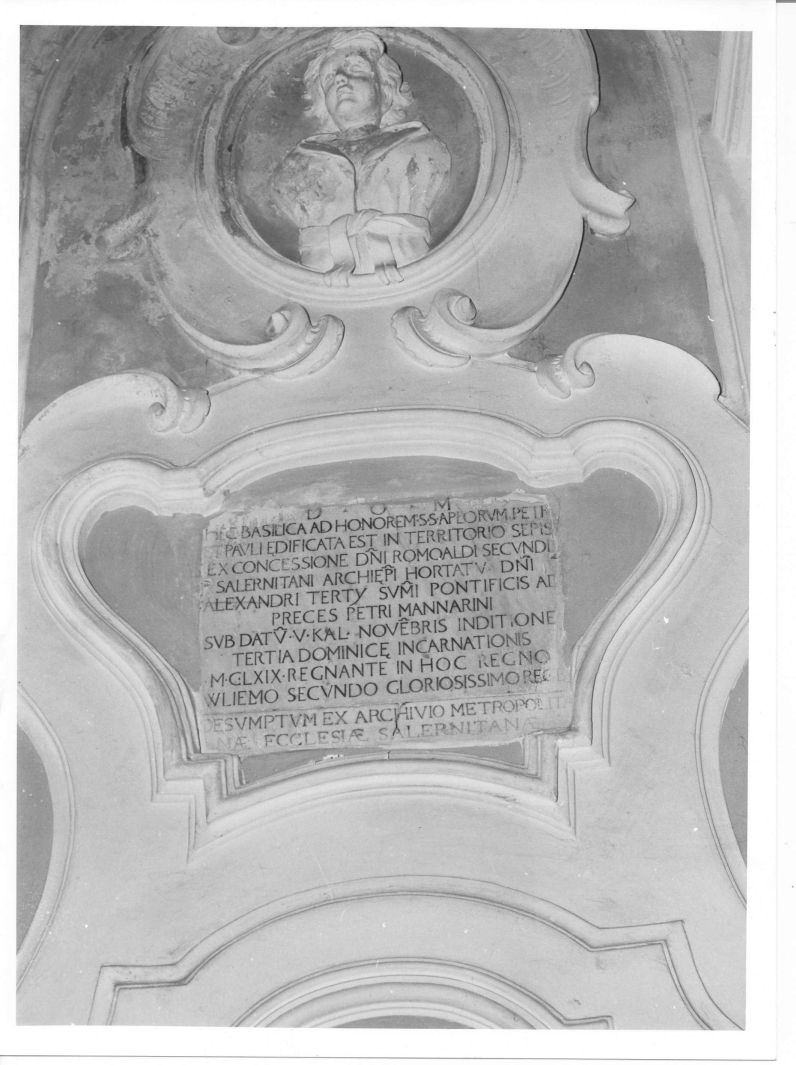 lapide celebrativa - bottega Italia meridionale (sec. XII)