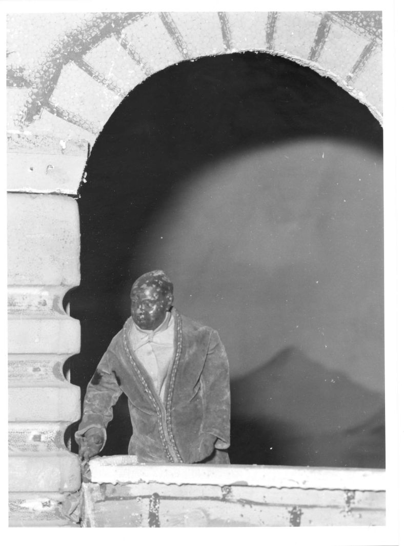 figura maschile (statuetta di presepio) - bottega campana (sec. XIX)